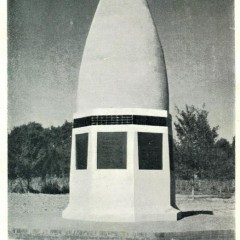 Unveiling of Memorial Pillar at New Site 1936